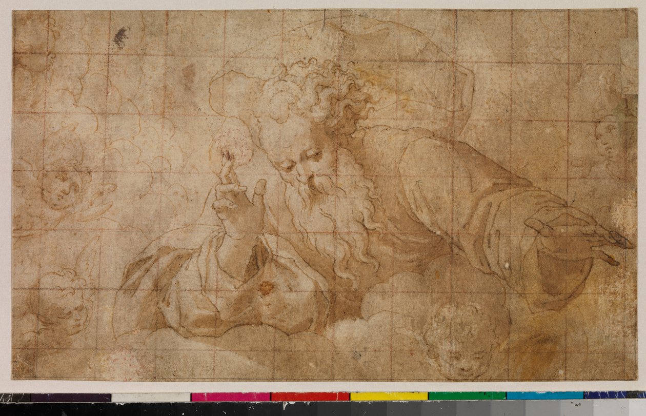 Błogosławieństwo Boga Ojca, 1675-99 autorstwa Spanish School
