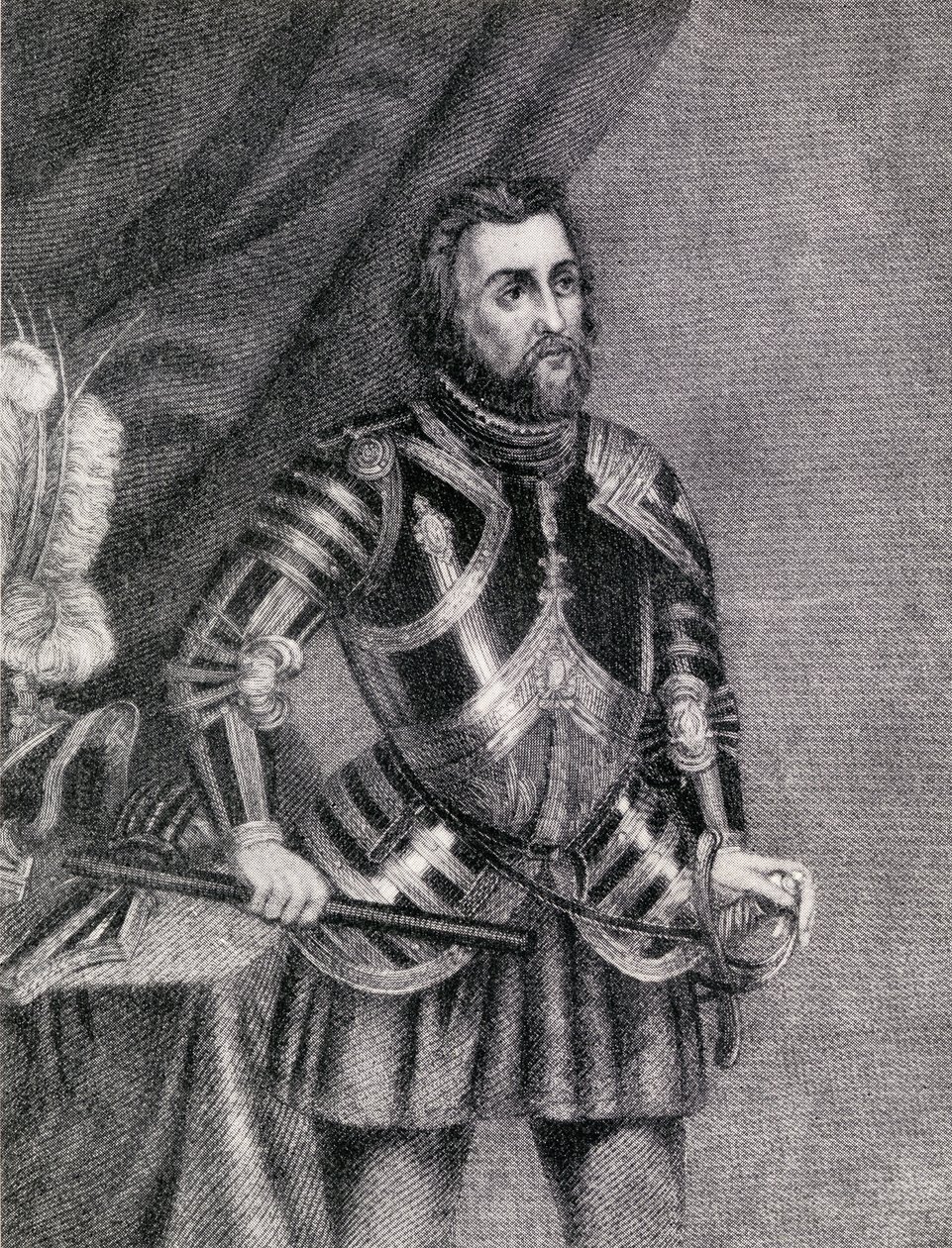 Hernan Cortes, markizowie Doliny Oaxaca (1485-1547) autorstwa Spanish School