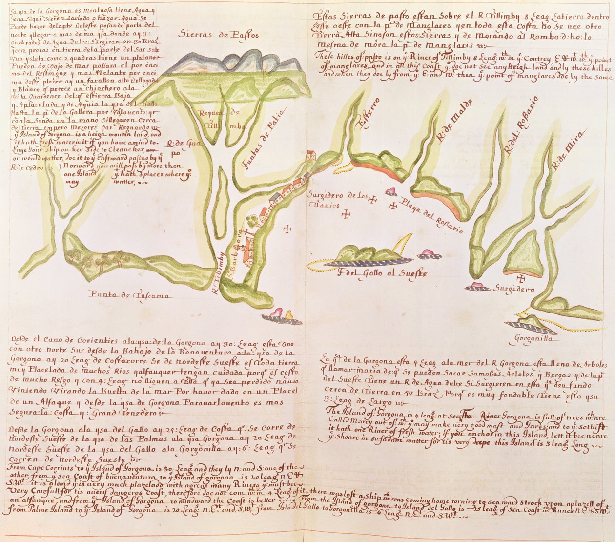Wyspa Gallo, Ekwador, c.1530-41 (welum) autorstwa Spanish School