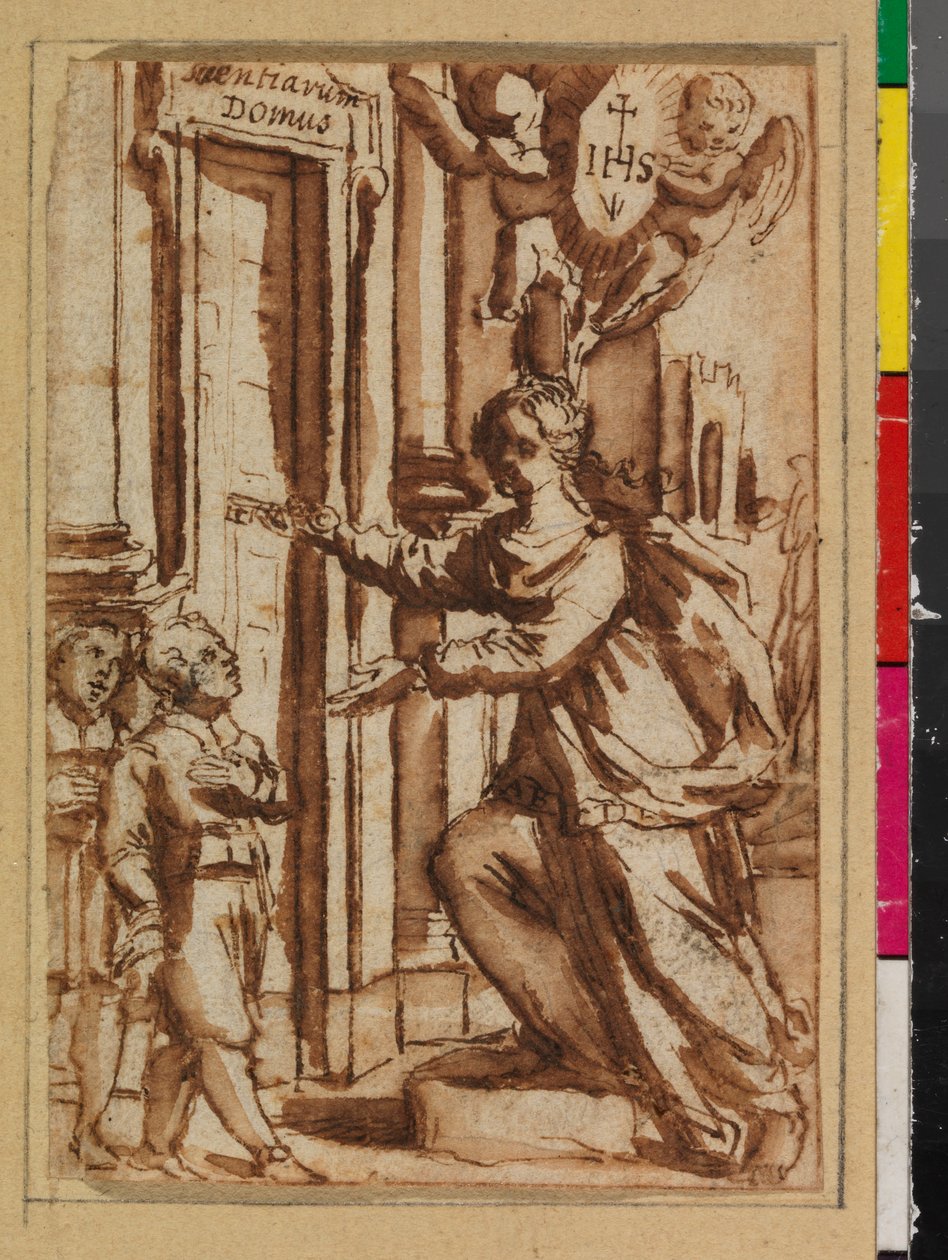 Piśmiennictwo otwierające drzwi do nauki, dawniej „Mądrość otwierająca drzwi wiedzy”, 1575-1600 autorstwa Spanish School