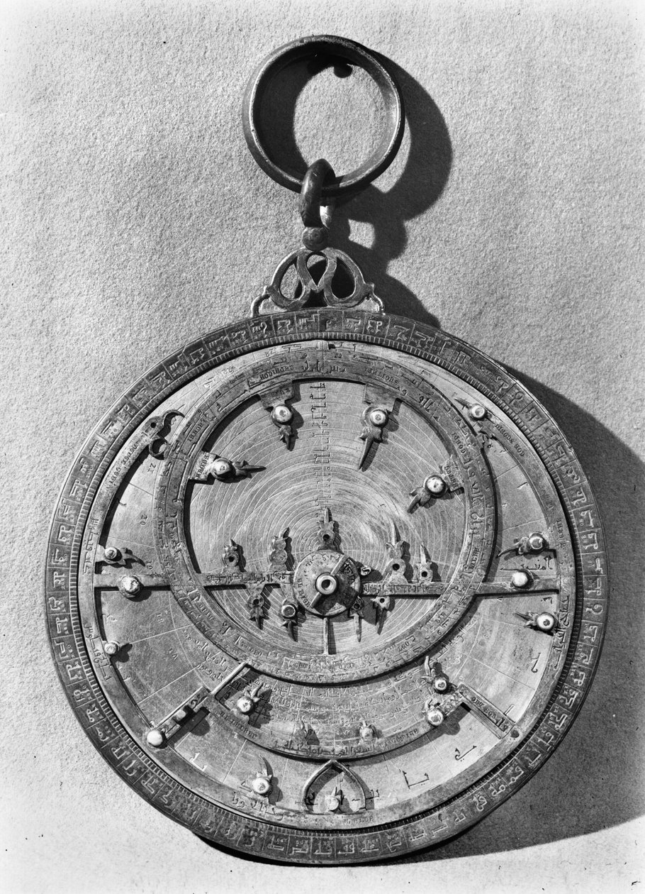 Mauretańskie Astrolabium z Kordoby, 1054 (metal) autorstwa Spanish School