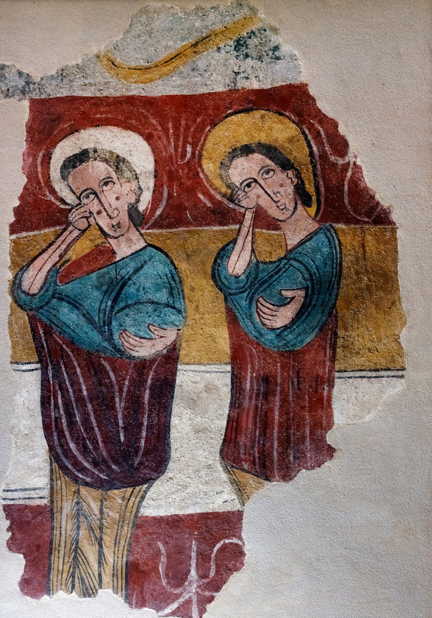 Mural Pochodzenie Kościół Santa Eulalia de Mérida w Sus