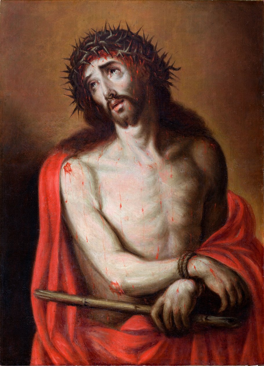 Muzeum parafialne. Obraz. Ecce homo. Szkoła w Madrycie. Olej na płótnie. XVII wiek. autorstwa Spanish School