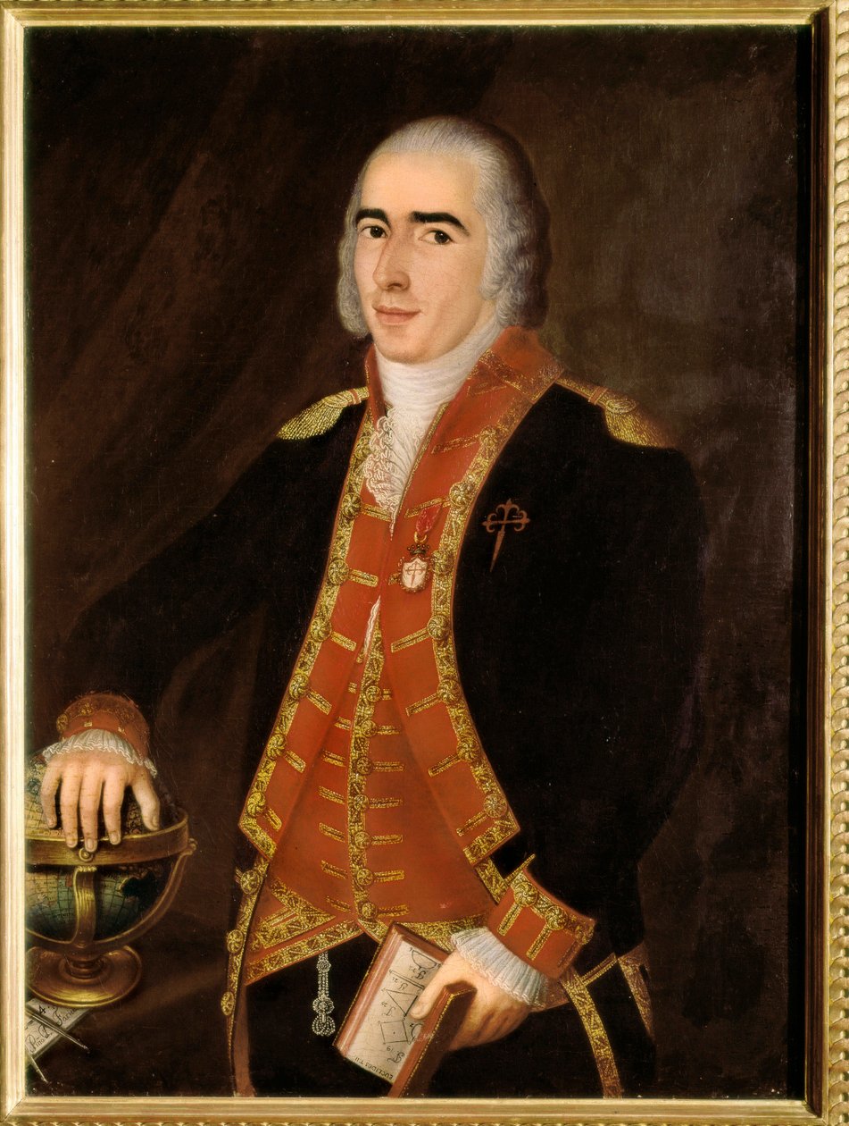 Portret Francisco ALSEDO BUSTAMANTE (1758-1805), marynarza i hiszpańskiego wojska. Anonimowy obraz szkoły hiszpańskiej. Madryt, Muzeum Marynarki Wojennej. autorstwa Spanish School