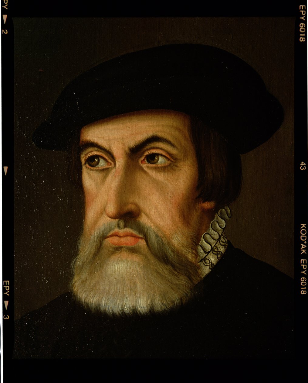 Portret Hernana Cortesa (1485-1547) (olej na płótnie) autorstwa Spanish School