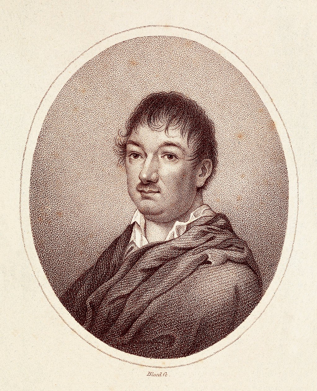 Portret Leandro Fernandeza de Moratina (1760-1828), hiszpańskiego pisarza. Grawerowanie XIX wieku. Biblioteka Narodowa w Madrycie. autorstwa Spanish School