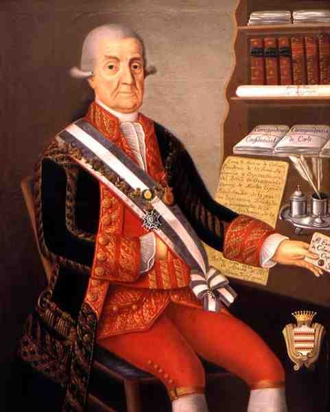Portret Matiasa Galveza (1717-84) autorstwa Spanish School