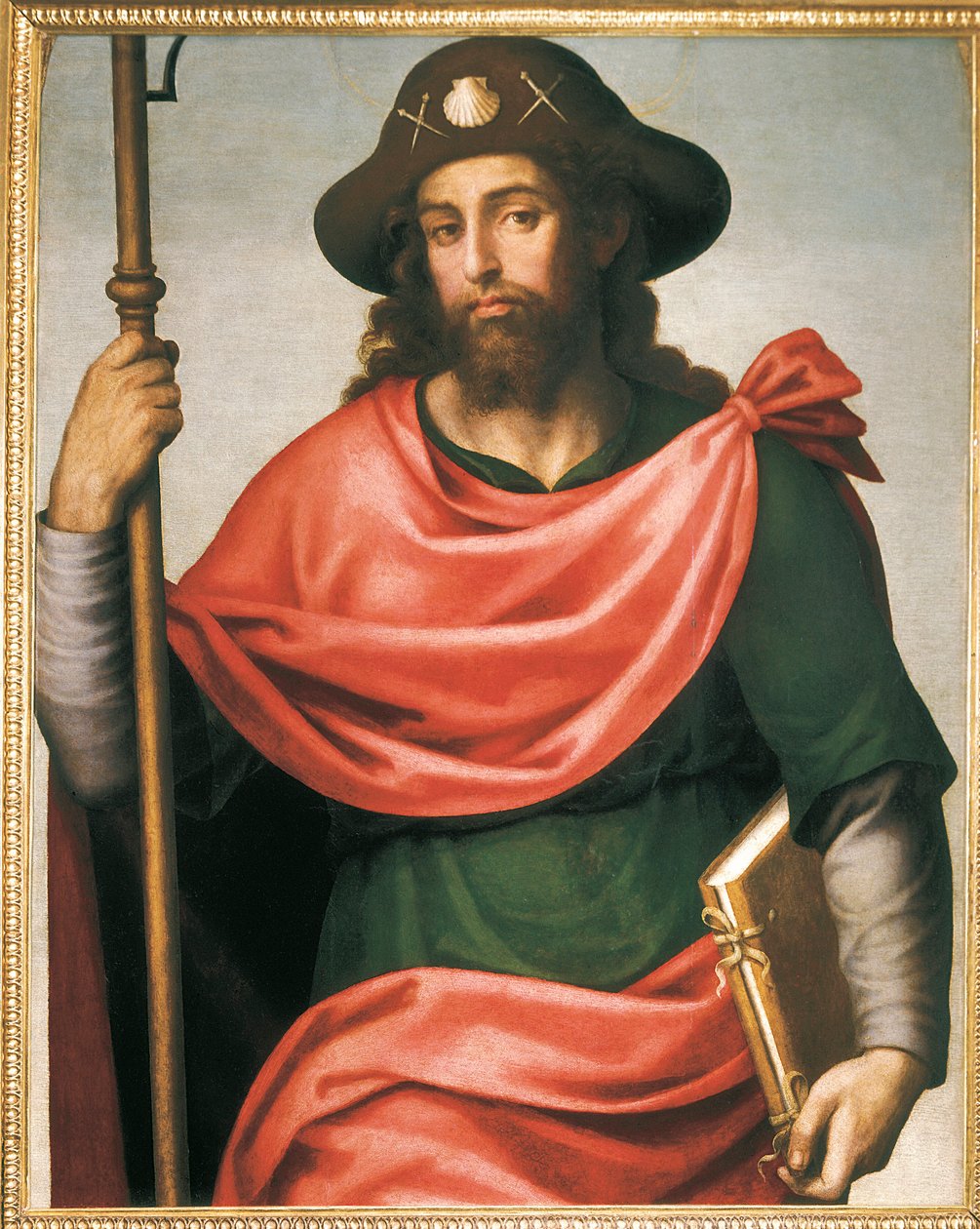 Portret św. Jakuba z Composteli autorstwa Spanish School