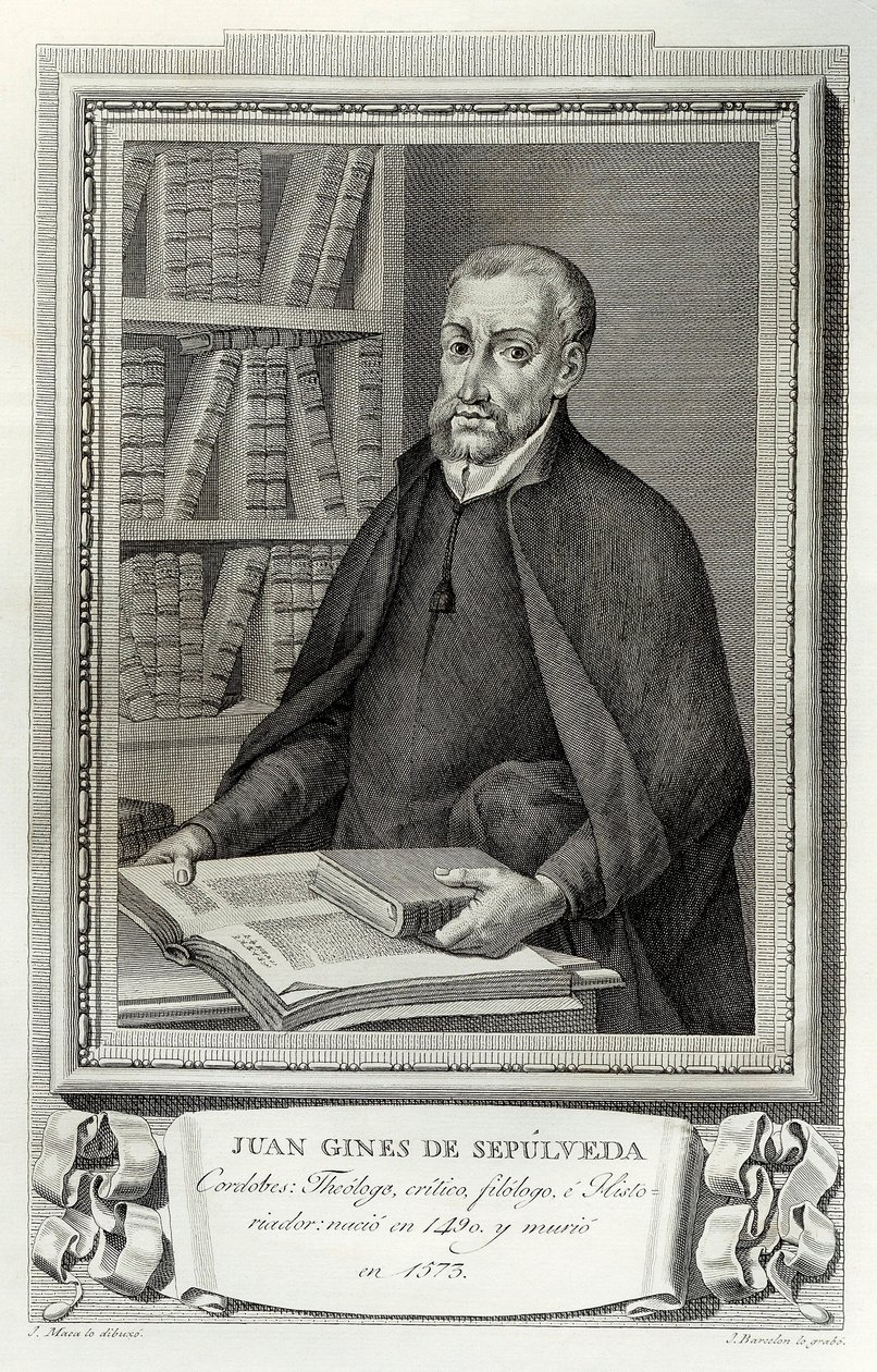 Portret hiszpańskiego humanisty i zakonnika Juana Ginesa de Sepulveda (1490-1573) autorstwa Spanish School
