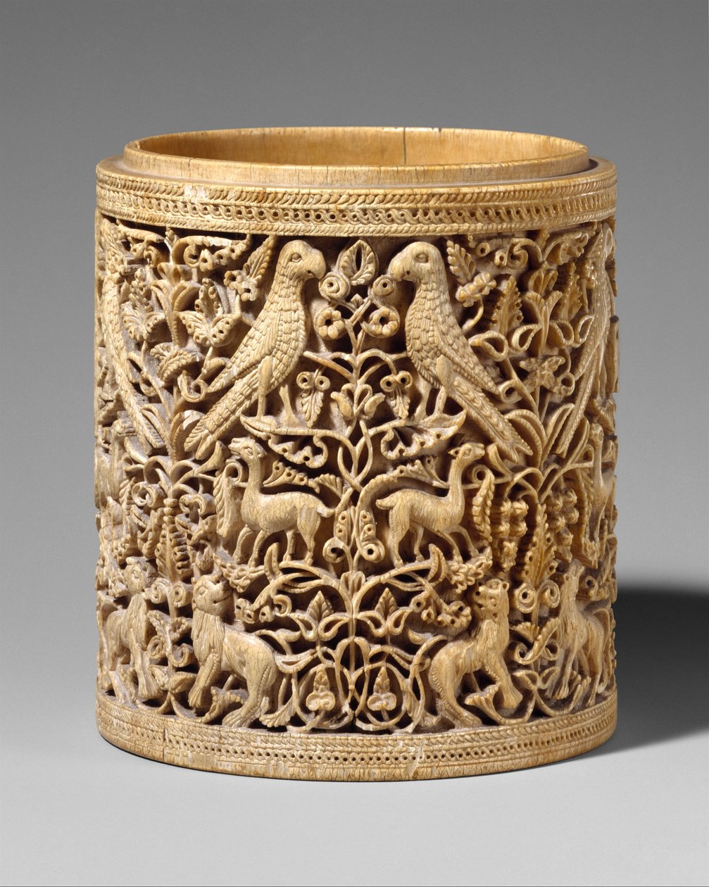 Pixis, c.950-75 (kość słoniowa) autorstwa Spanish School
