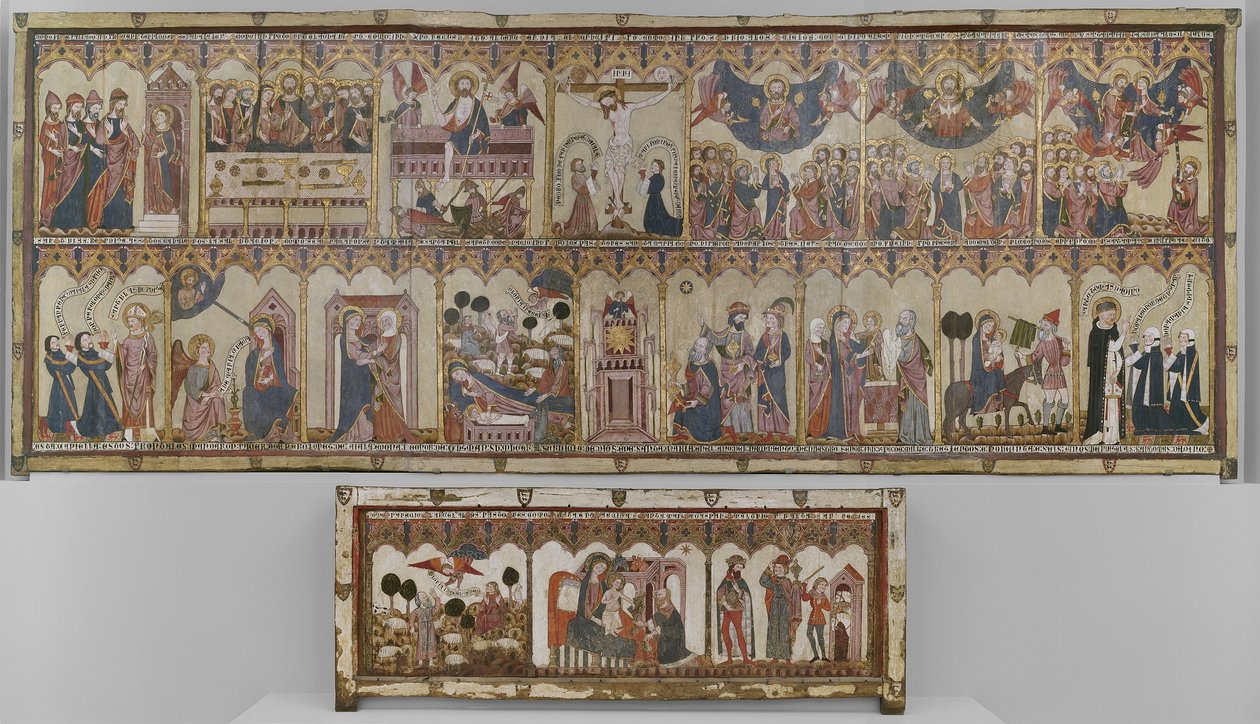 Retable i Frontal Życia Chrystusa i Dziewicy, Ołtarz Ayala autorstwa Spanish School