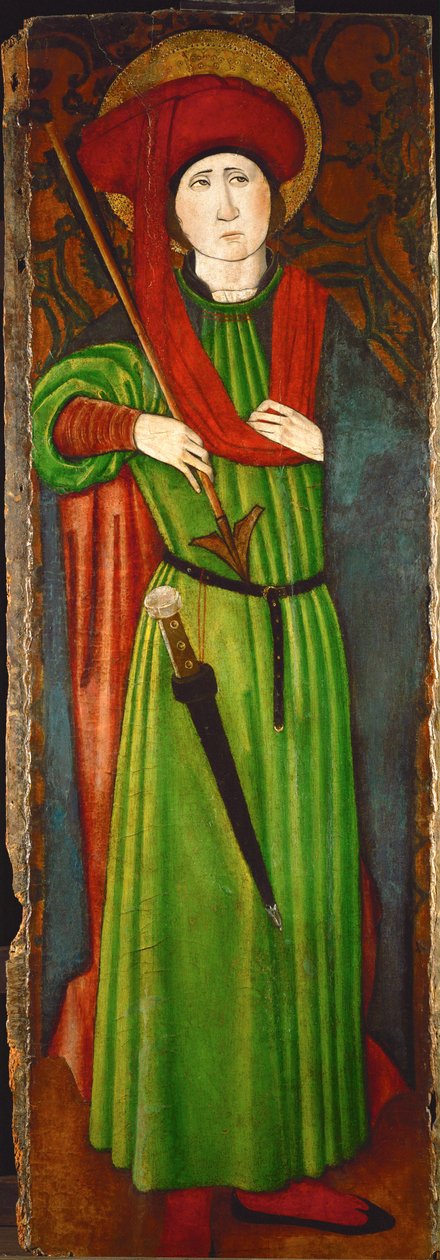 Święty Sebastian (olej na drewnie) autorstwa Spanish School