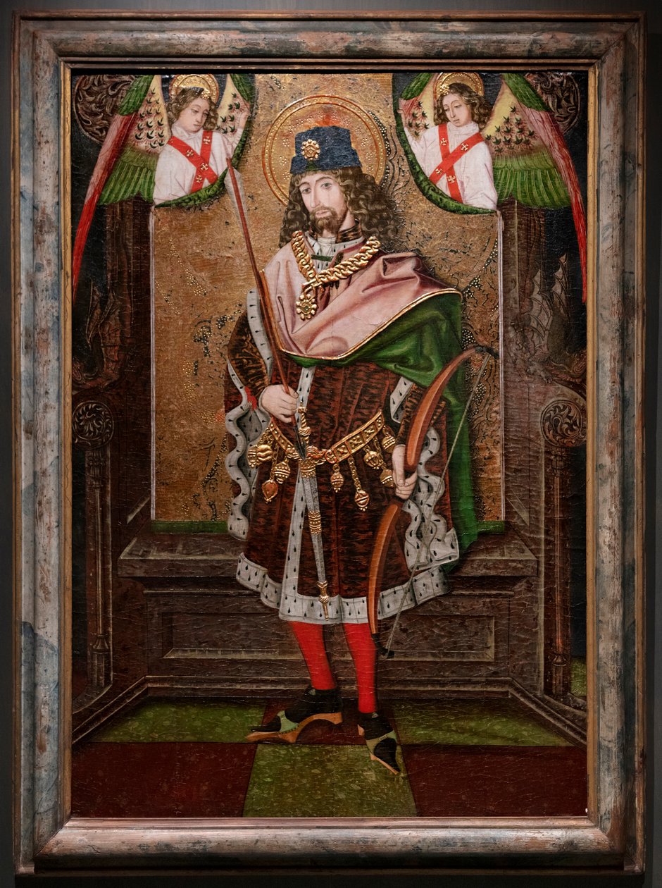 Święty Sebastian. Pochodzenie kościół parafialny w Piedratajada (Saragossa). XV wiek (obraz) autorstwa Spanish School