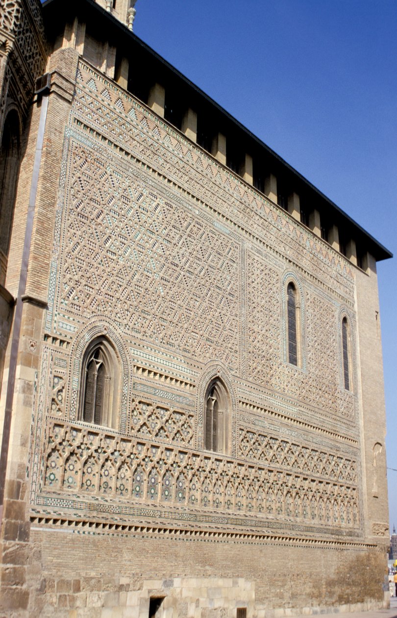 Hiszpania, Saragossa. La Seo, ściana mudejar. autorstwa Spanish School