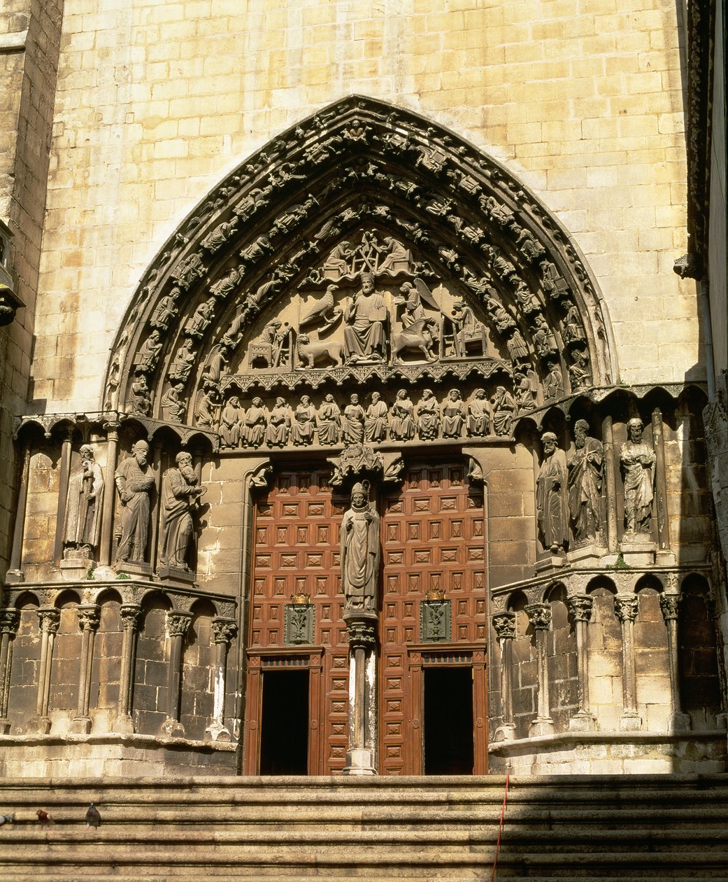Portada del Sarmental, południowy transept, ok. 1235 autorstwa Spanish School