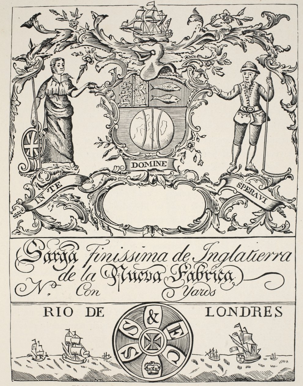 Znak handlowy firmy South Sea Company autorstwa Spanish School