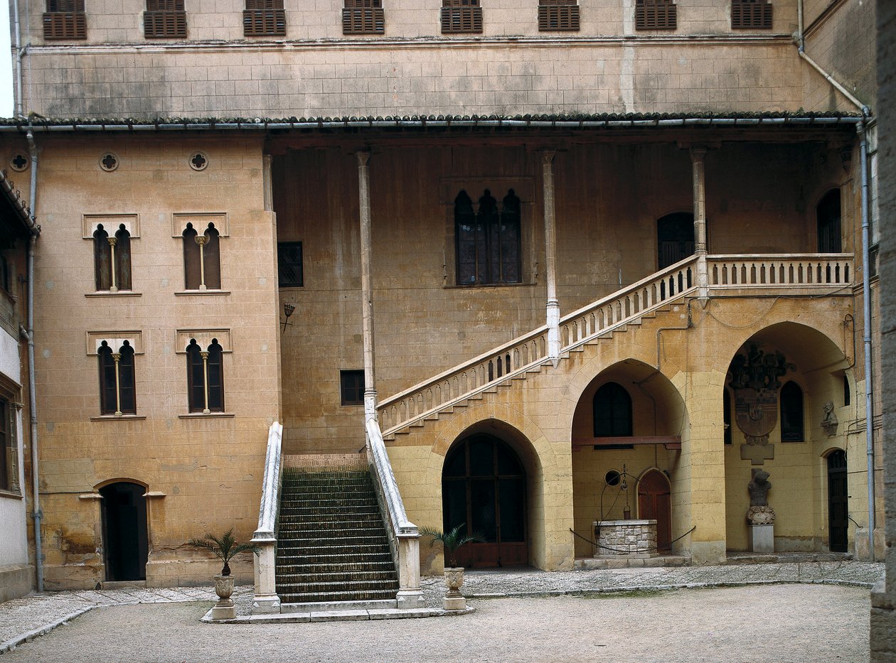 Widok na pałac książęcy Francois Borgia, księcia Gandii (1510-1572). Gandia, Hiszpania (zdjęcie) autorstwa Spanish School