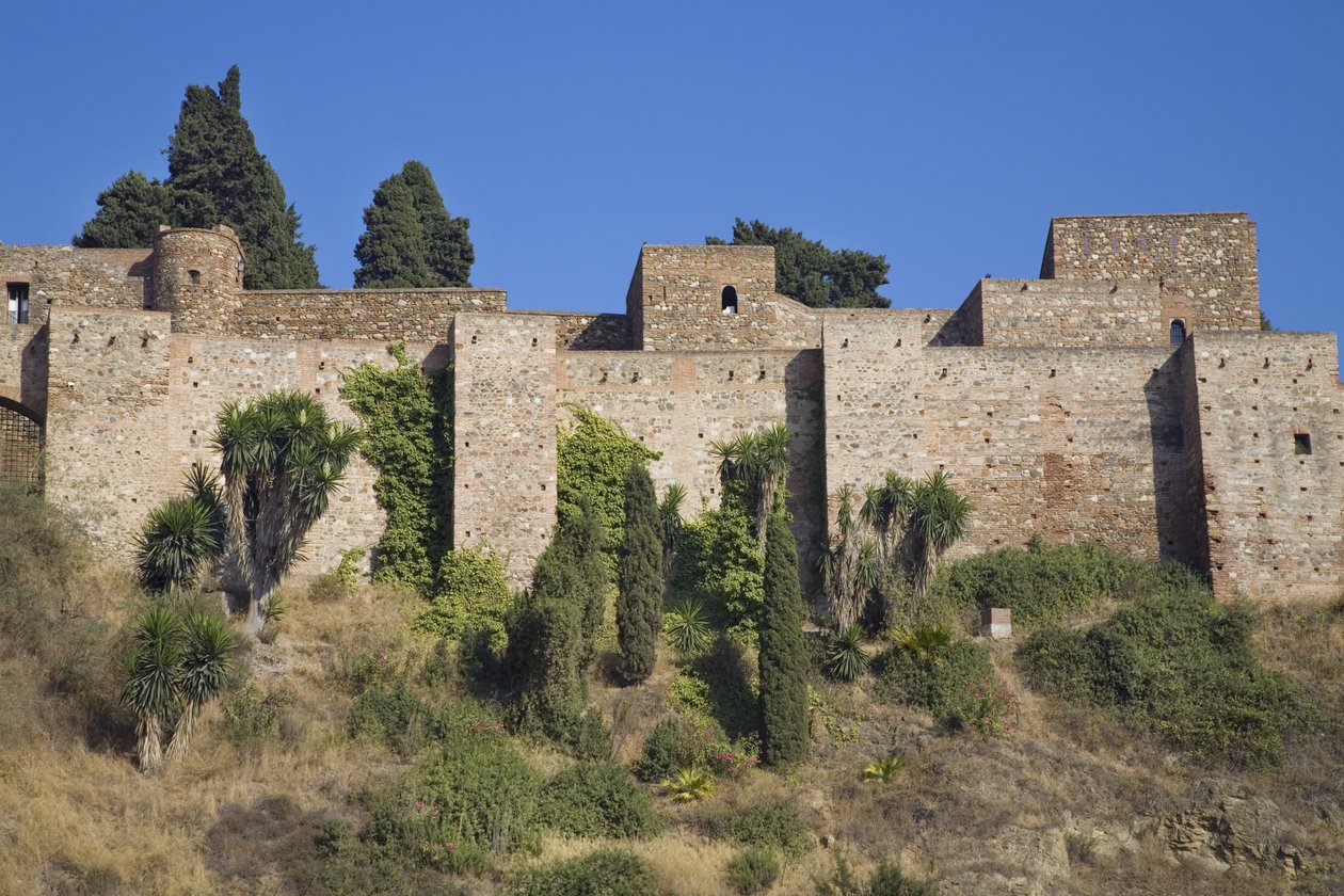 Mury Alcazaba autorstwa Spanish School