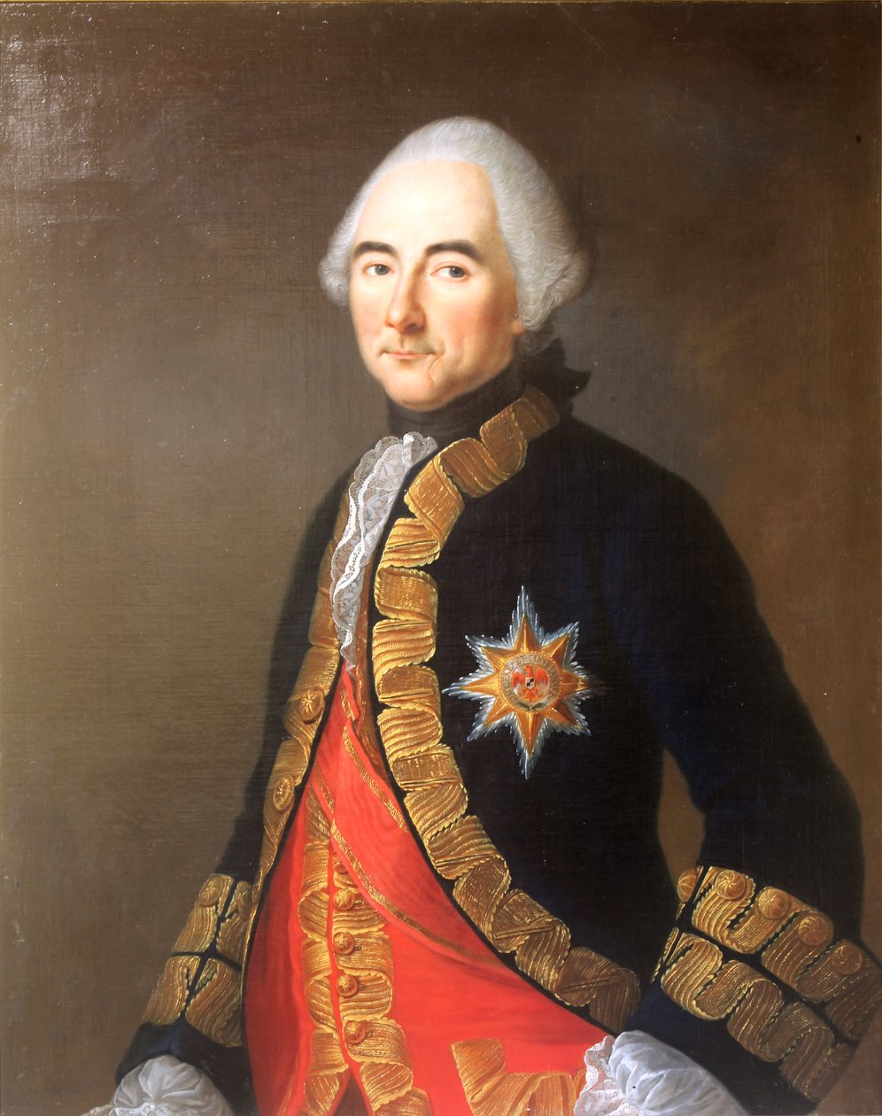 Portret Jean-Jacquesa, hrabiego de Beausobre, w mundurze generała porucznika autorstwa Speiségger