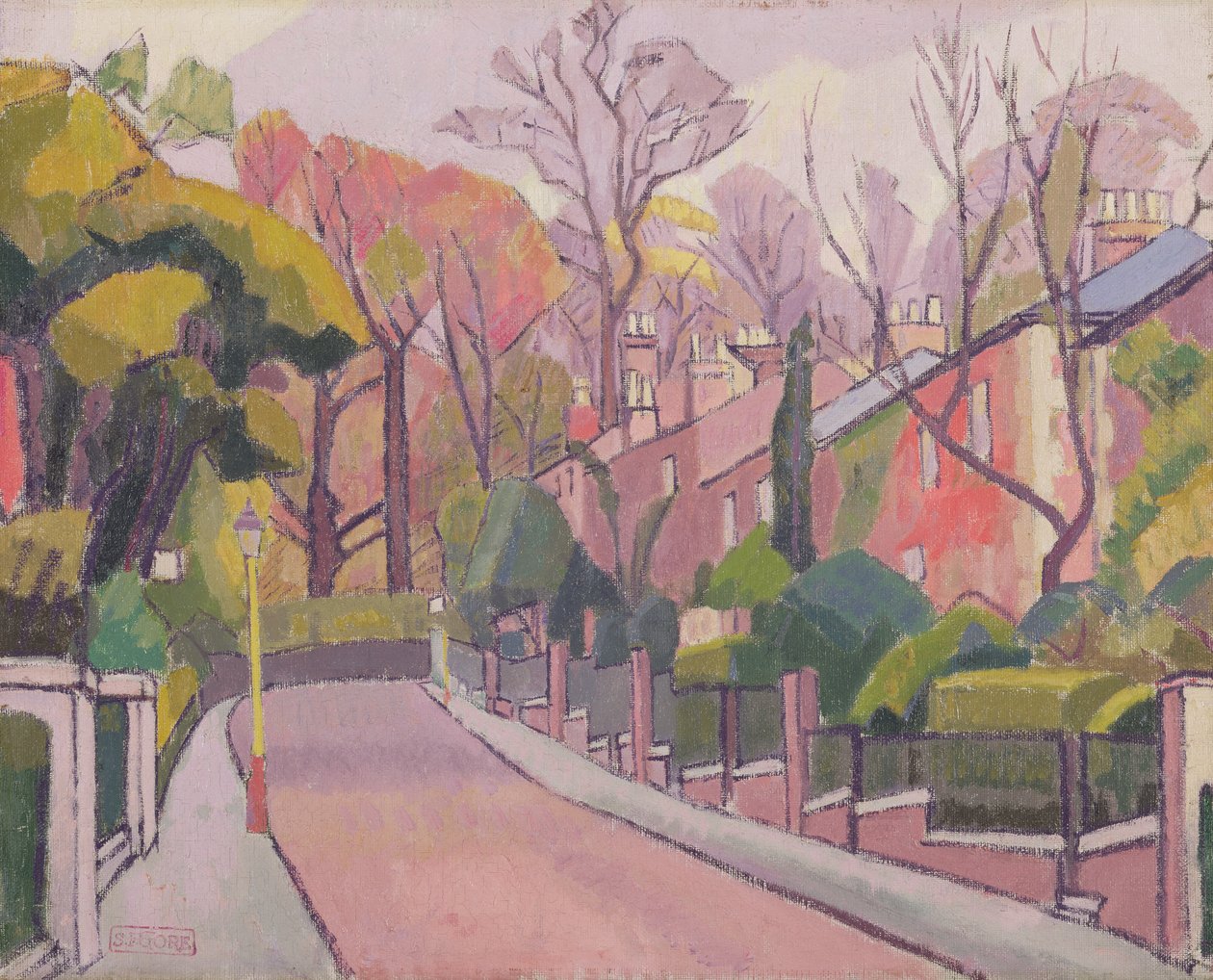 Cambrian Road, Richmond, 1913-4 autorstwa Spencer Frederick Gore