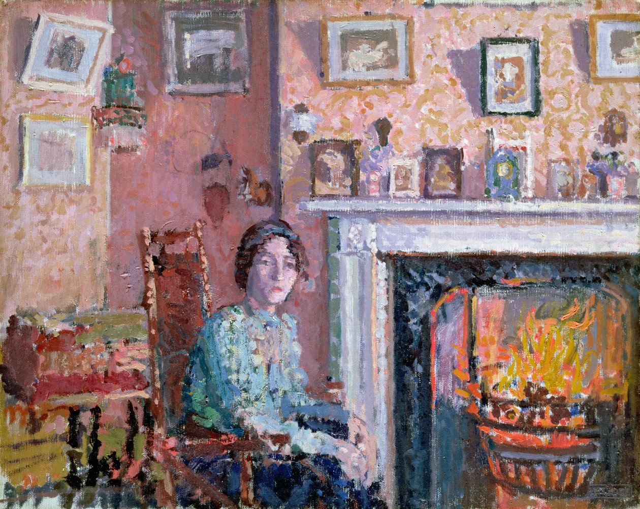 Wnętrze, Mornington Crescent, 1910 r. autorstwa Spencer Frederick Gore