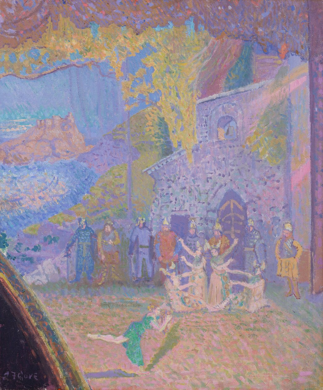 Taniec Ducha Irlandii, Alhambra Music Hall, 1910 autorstwa Spencer Frederick Gore