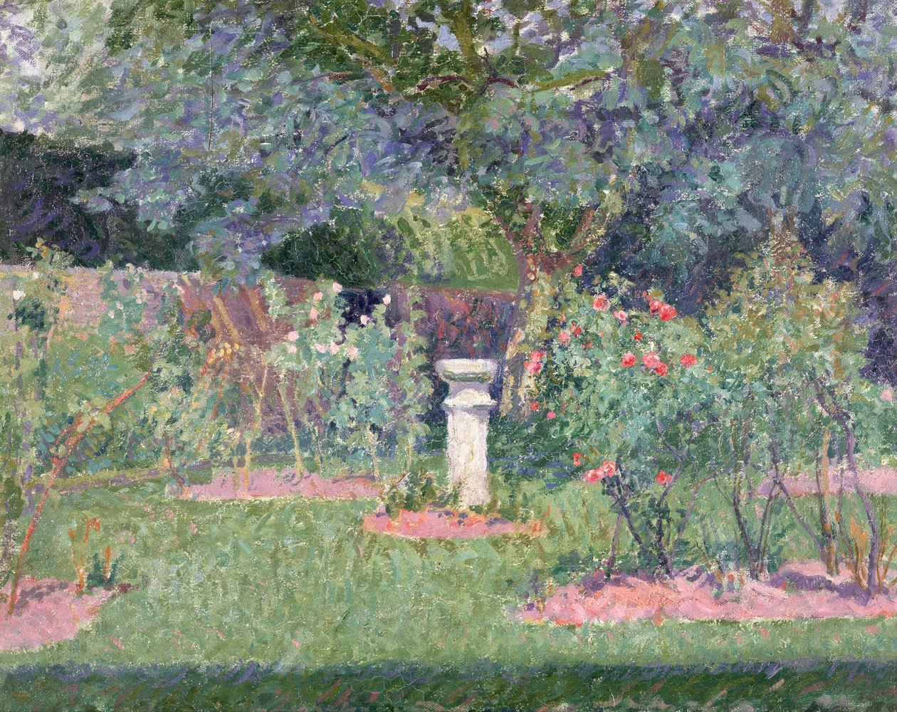 Ogród w Hertingfordbury, 1908 autorstwa Spencer Frederick Gore