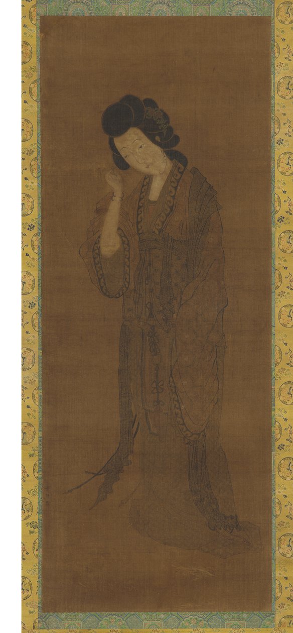 Stojąca postać kobiety autorstwa Spurious signature of Yuan Qian