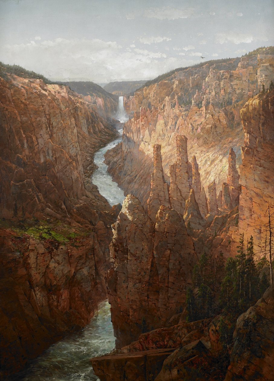 Wielki Kanion, rzeka Yellowstone autorstwa William Sonntag