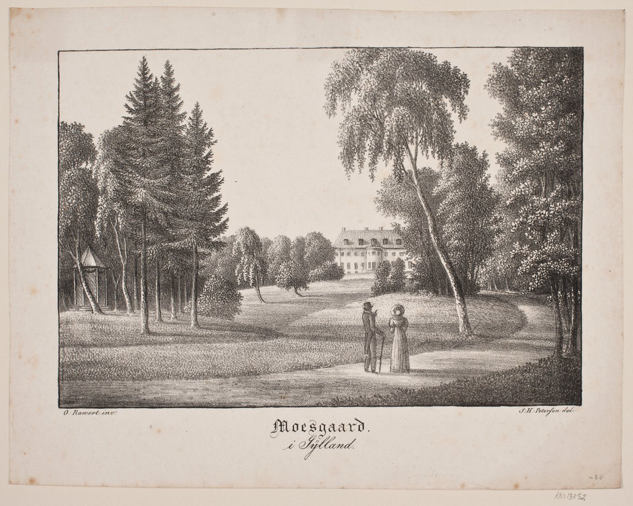 Moesgård w Jutlandii autorstwa Søren Henrik Petersen