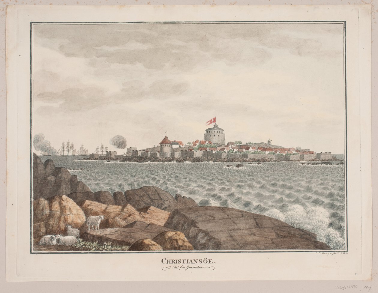 Christiansø. Widziane z Græsholmen autorstwa Søren L. Lange