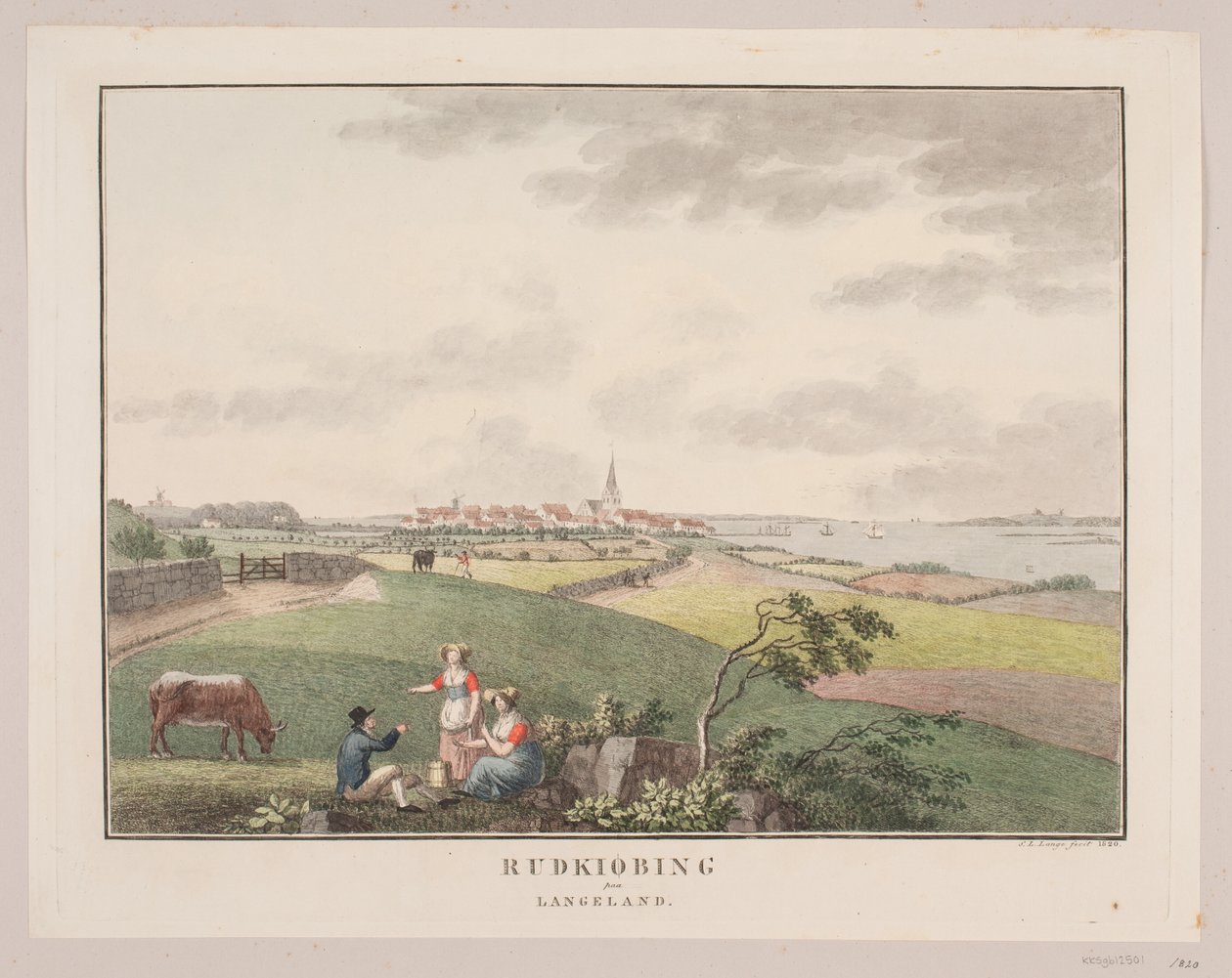 Rudkøbing na Langeland autorstwa Søren L. Lange