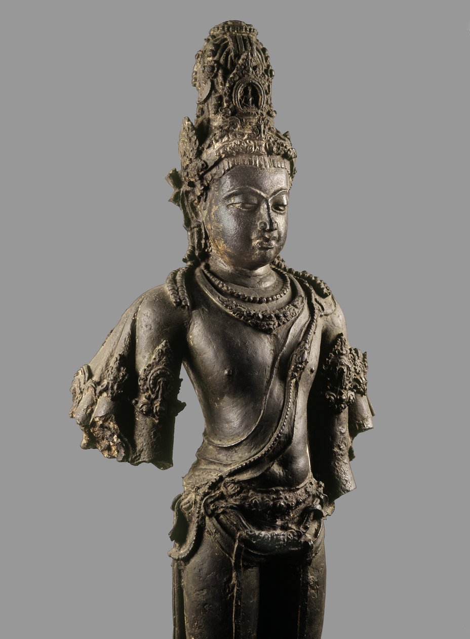 Figurka Avalokitesvary z okresu Srivijaya, znaleziona w Chaiya, Tajlandia, IX-X w. (brąz) autorstwa Srivijaya