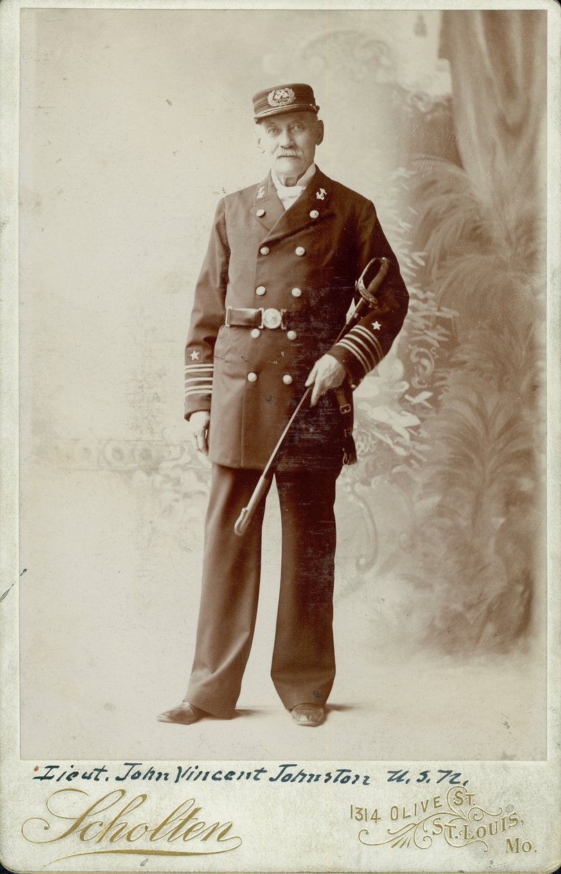 John Vincent Johnston, porucznik-ochotnik marynarki wojennej, kapitan marynarki wojennej Stanów Zjednoczonych. autorstwa St. Louis Scholten
