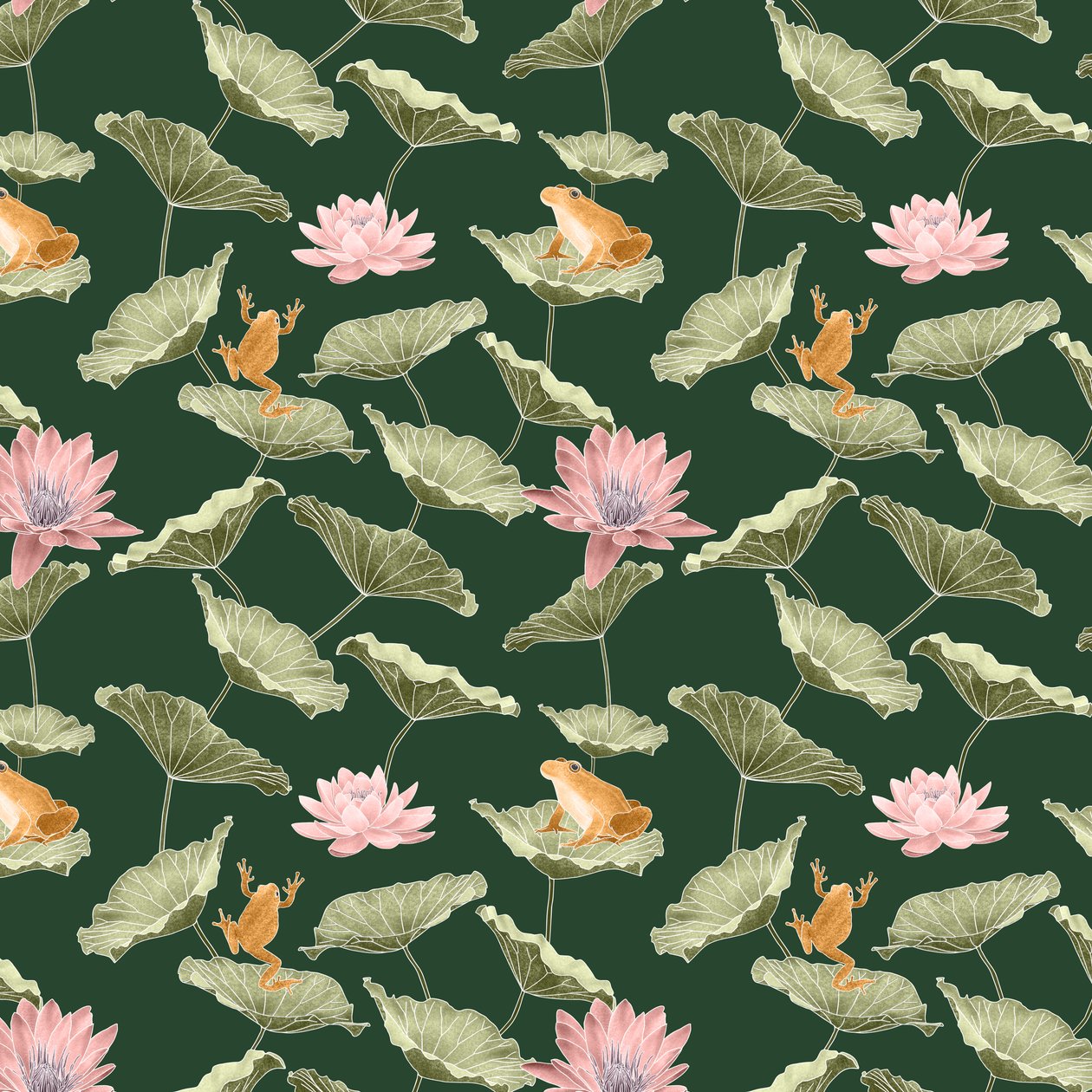 Wzór Lilypond I, 2020 (ołówek grafitowy i cyfrowy) autorstwa Stacy Hsu