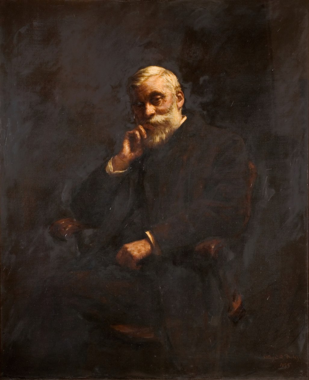 Portret starosty G J Johnsona 1826-1912, 1895. autorstwa Stanhope A Forbes