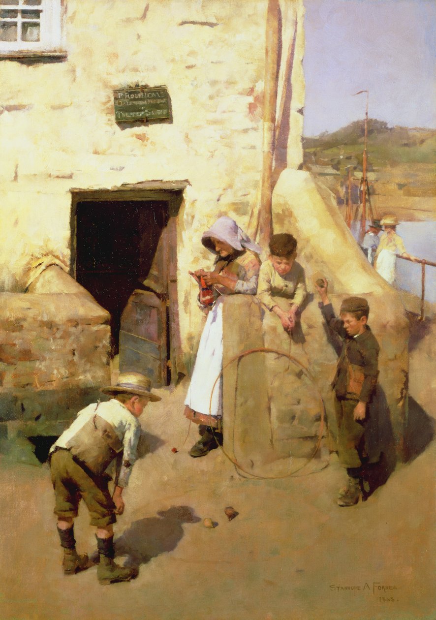Słabszy biznes w wiosce autorstwa Stanhope Alexander Forbes