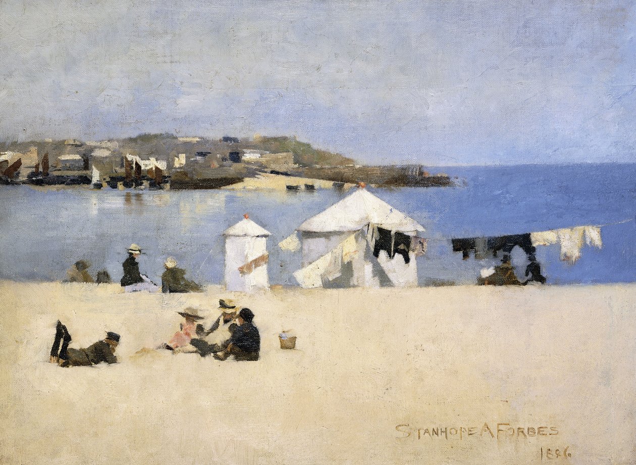 Dzieci na plaży, St. Ives autorstwa Stanhope Alexander Forbes