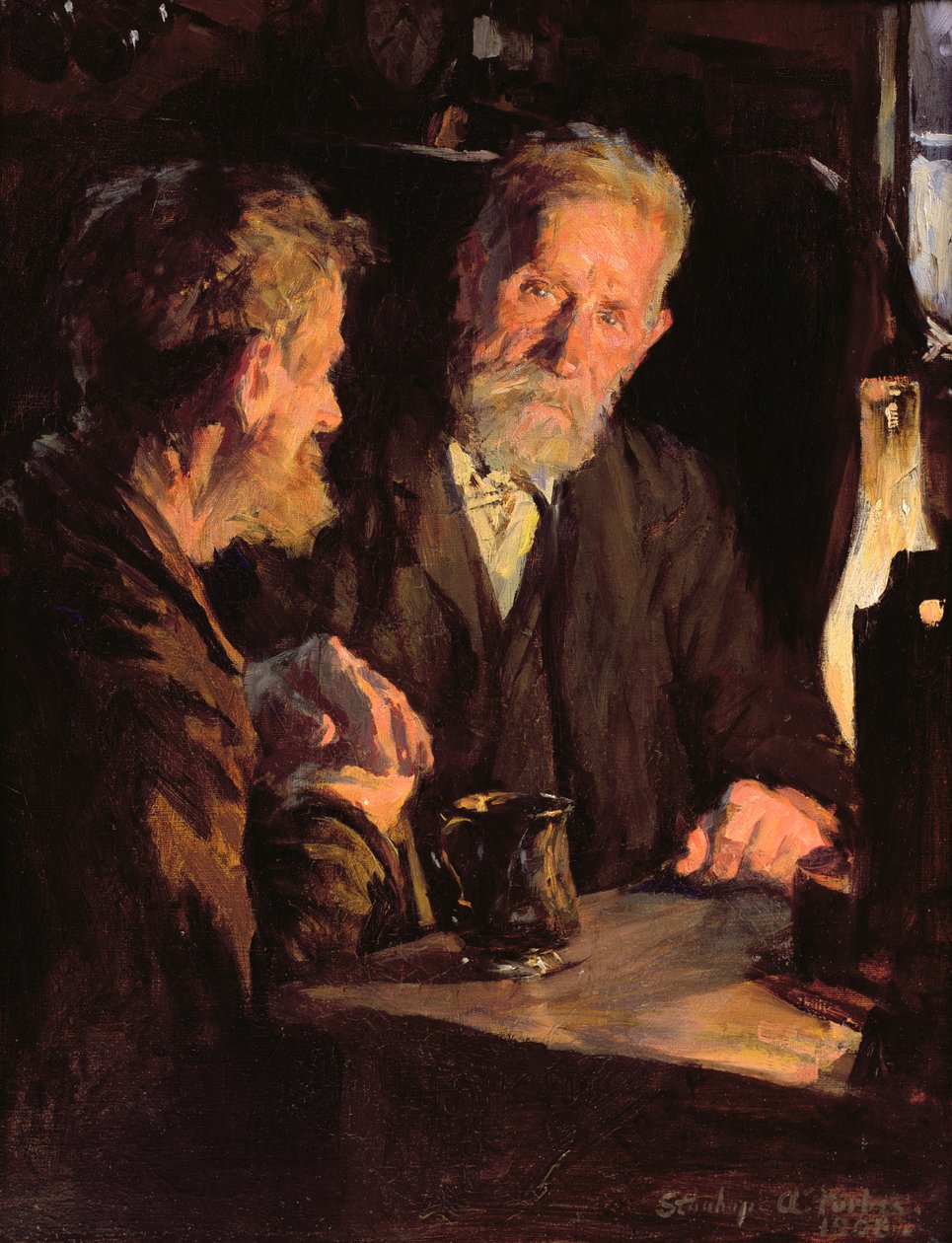 Old Cronies (olej na płótnie) autorstwa Stanhope Alexander Forbes