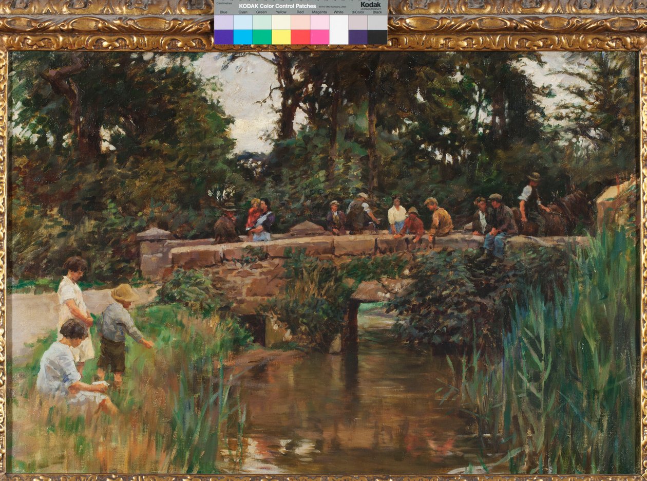 Most Relubbus, ok. 1930 (olej na płótnie) autorstwa Stanhope Alexander Forbes
