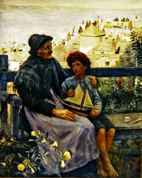 Syn morza (olej na płótnie) autorstwa Stanhope Alexander Forbes