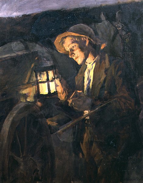 Ucz się dla furmana w „Czasie rozpalania” autorstwa Stanhope Alexander Forbes