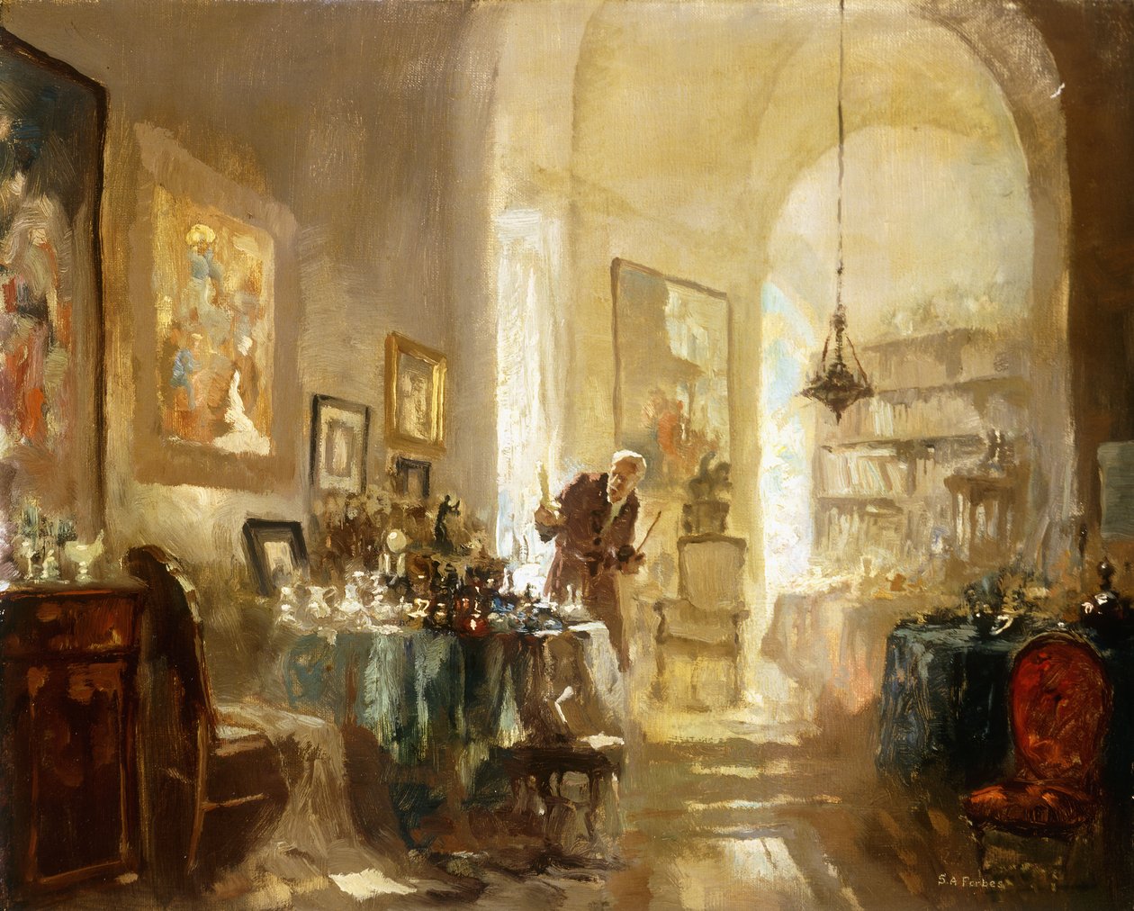 Antykwariusz autorstwa Stanhope Alexander Forbes