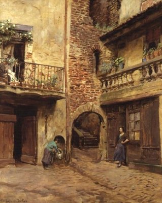 Balkon, Cahors autorstwa Stanhope Alexander Forbes