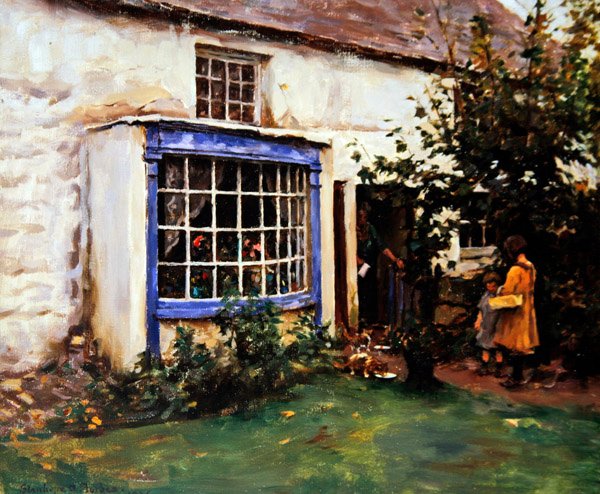 Niebieskie okno autorstwa Stanhope Alexander Forbes