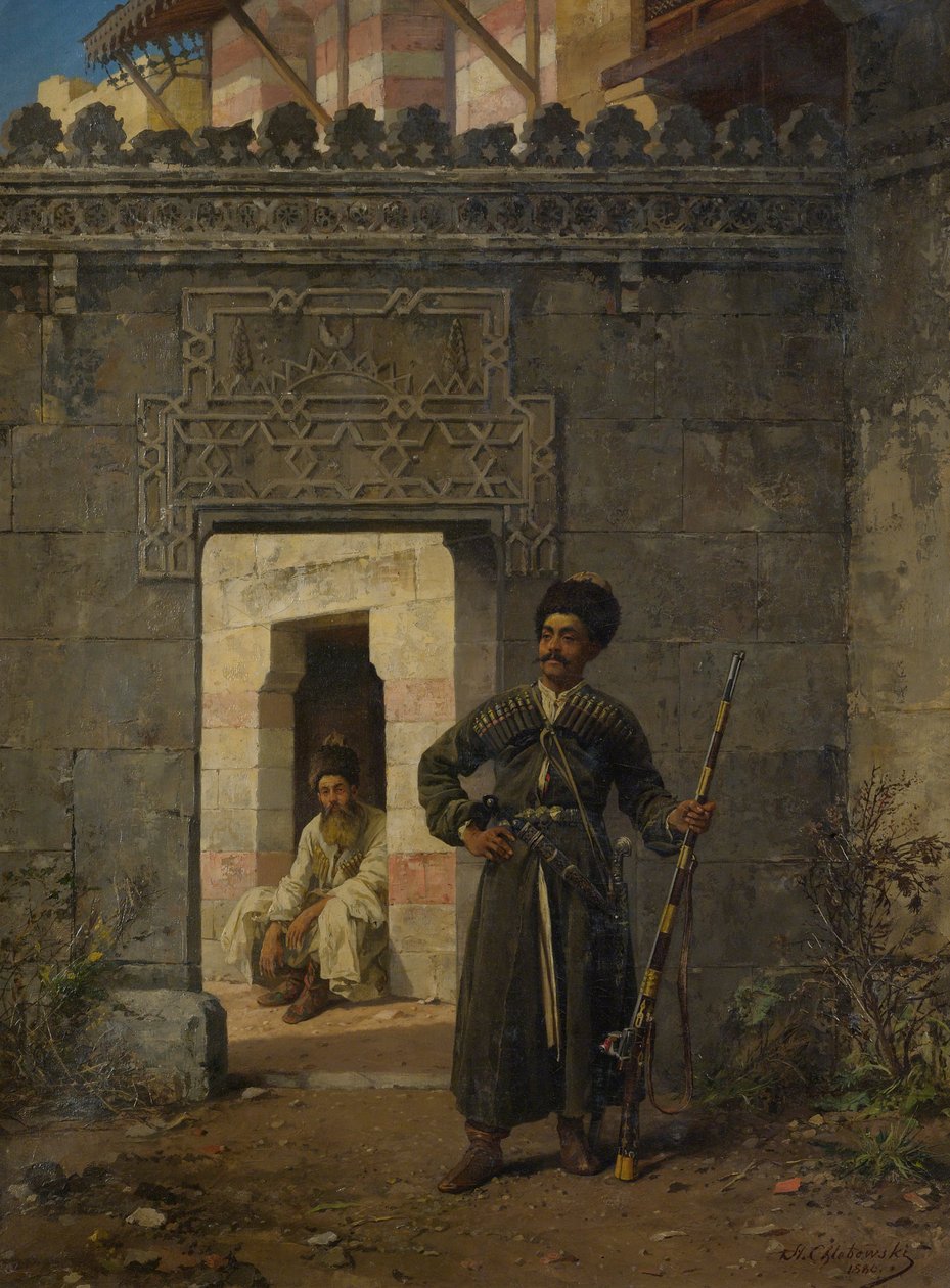 Strażnicy czerkiescy autorstwa Stanislaus von Chlebowski