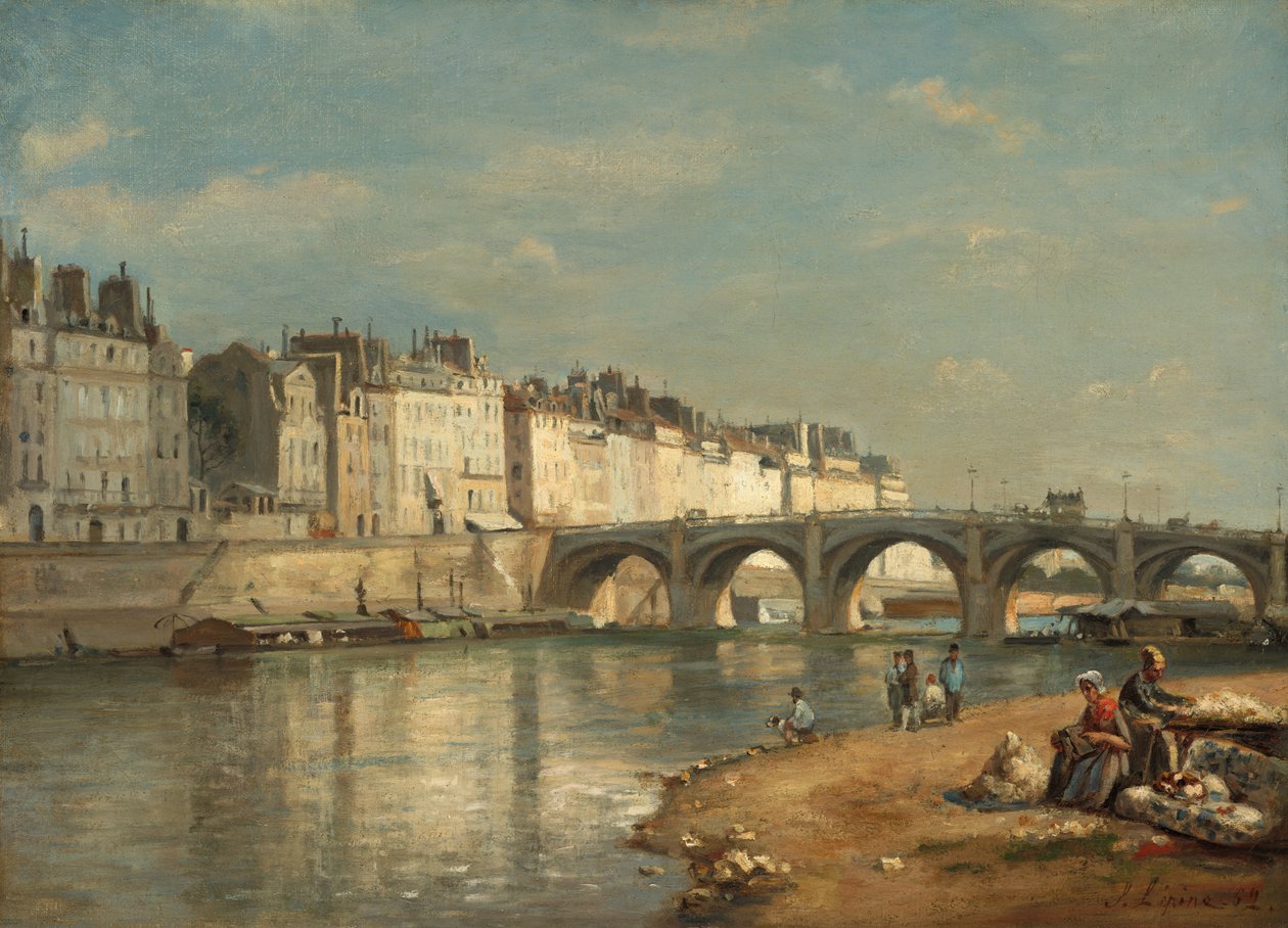 Pont de la Tournelle, Paryż autorstwa Stanislas Victor Edouard Lepine
