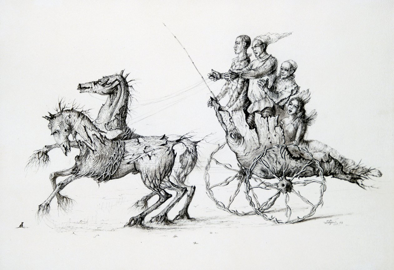 Śmierć w Barouche, ok. 1850-1890 autorstwa Stanislas Lepine