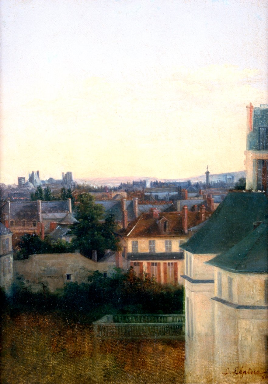 Krajobraz z mostem, c1870 autorstwa Stanislas Lepine
