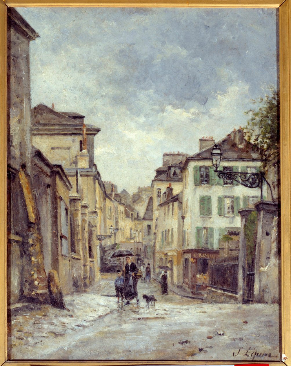 A rue du Vieux Montmartre w Paryżu Obraz Stanislasa Lepine